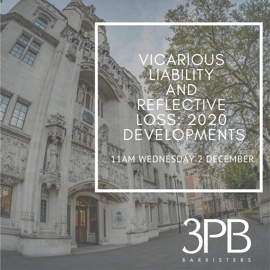 Vicarious liability and reflective loss - 2 December 2020 1 2 Dec image