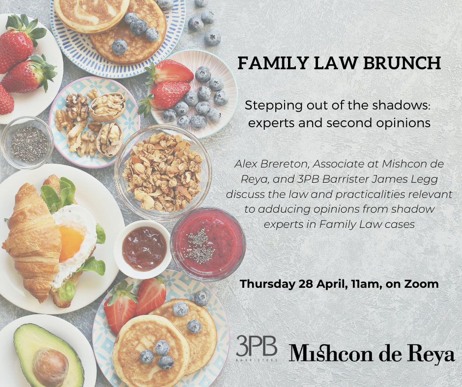 3PB family law brunch with Mishcon de Reya