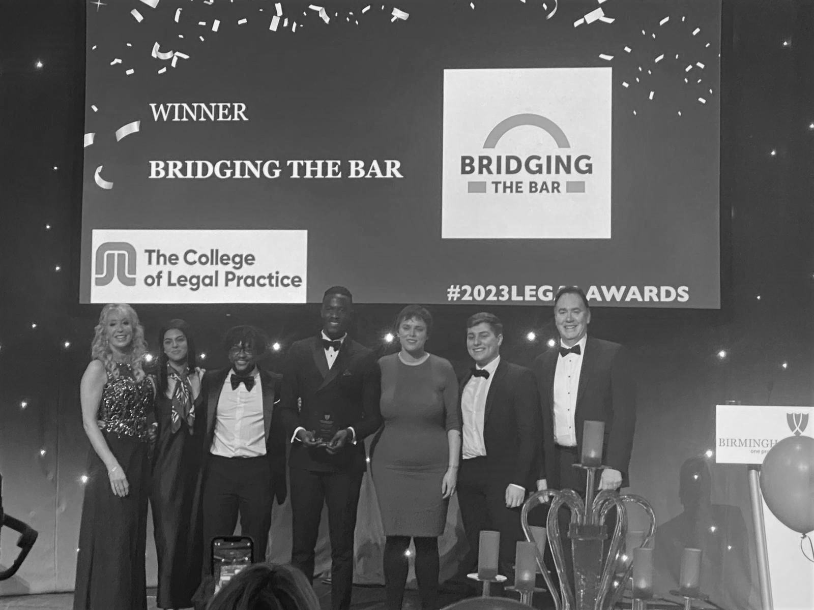Bridging the Bar Bham Legal Awards bw