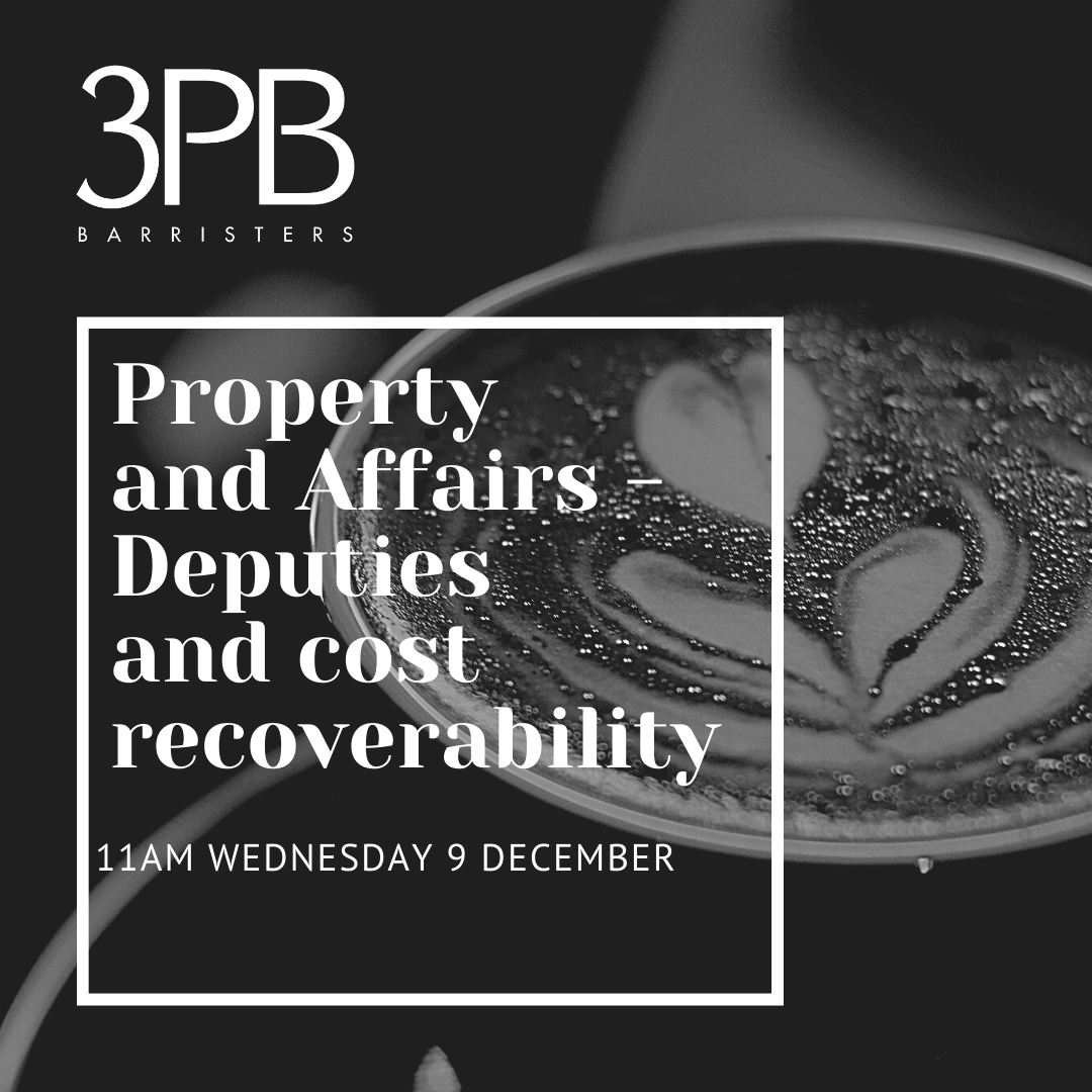 Watch now: webinar on court of protection - property and affairs 1 COP prop