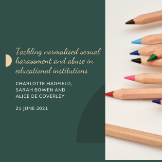 Reaction to Ofsted review; and the Everyone's Invited website 1 sexual harassment in schools webinar