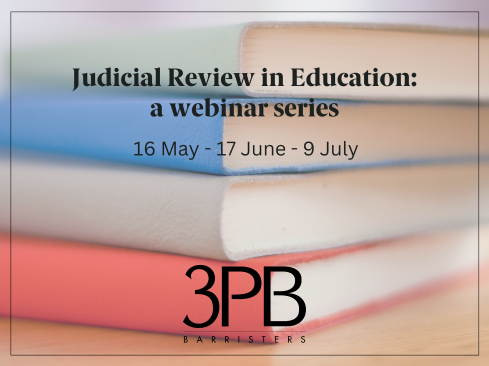 Judicial Review in Education webinars