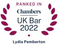 Top Ranked Chambers - Leading Set 2022 - Lydia Pemberton