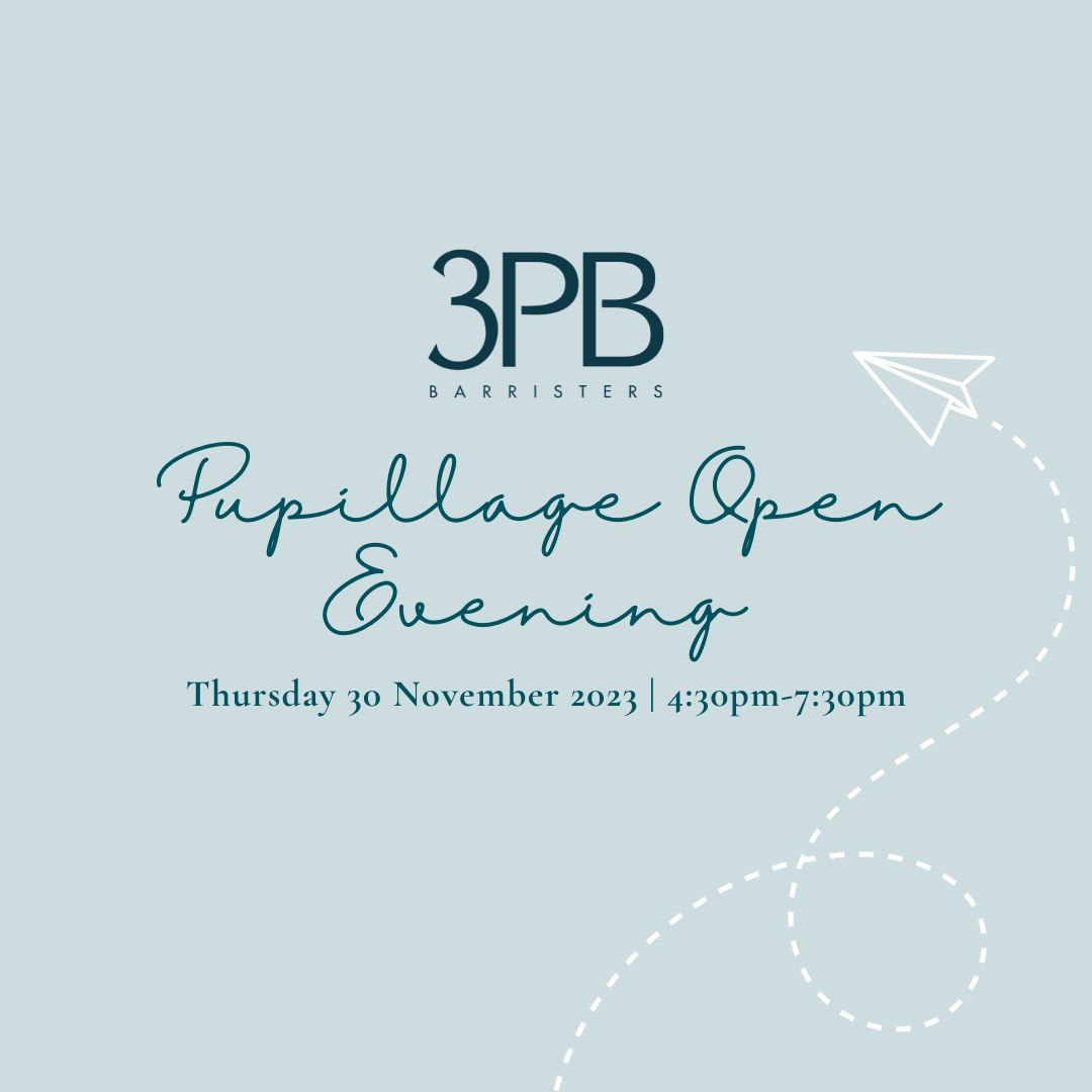 pupillage open evening 2023 website banner