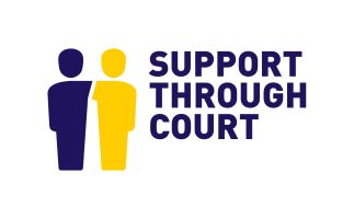 support through court blue text on white background 323